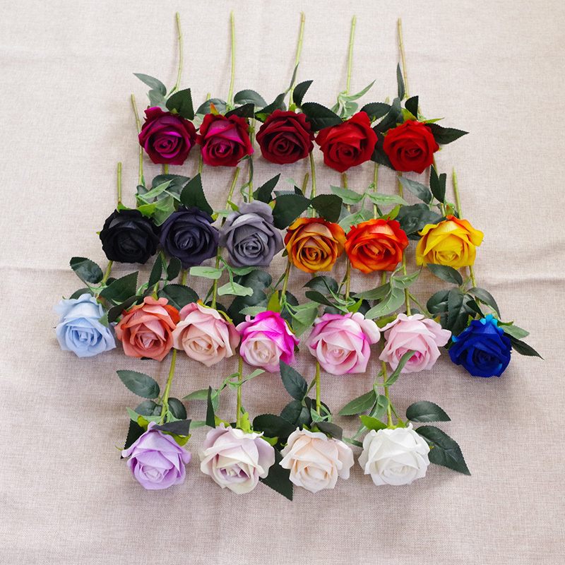 11.8"/30cm Short Stem Fake Rose Flowers That Look Real