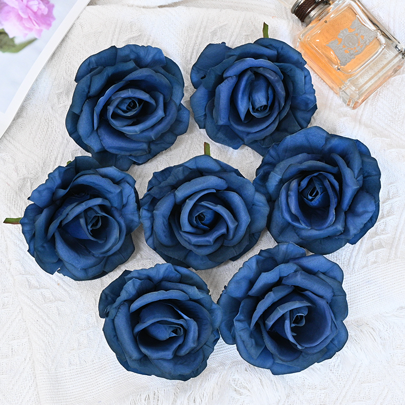 Colorful Fake Flower Heads Bulk For Decoration