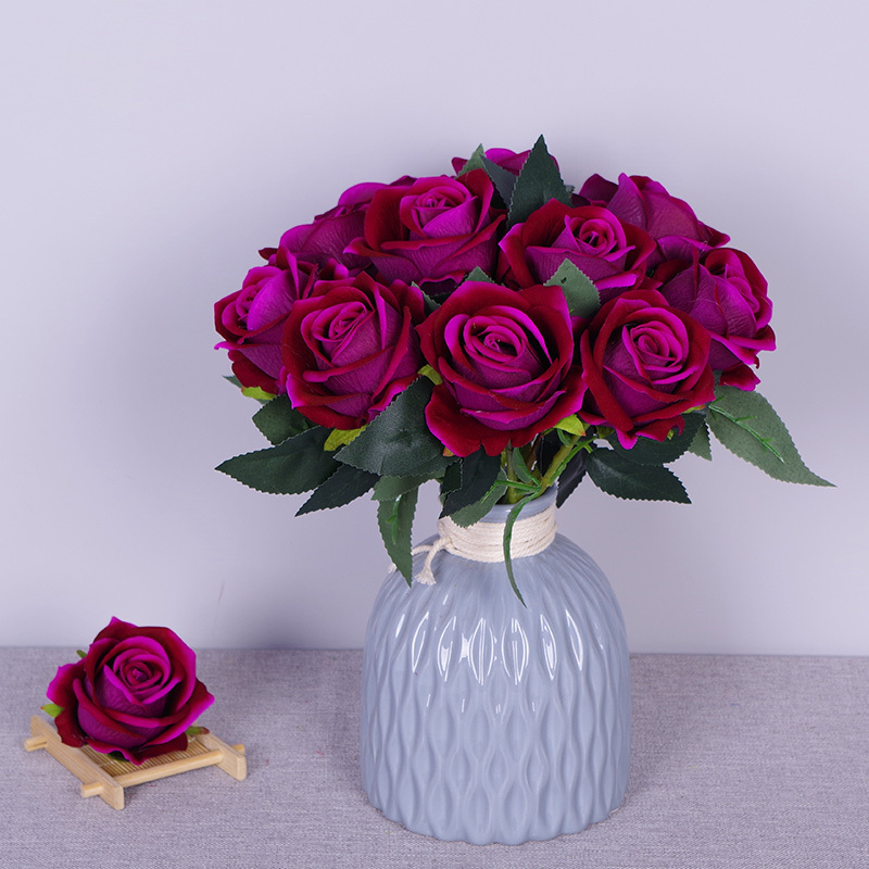 11.8"/30cm Short Stem Fake Rose Flowers That Look Real