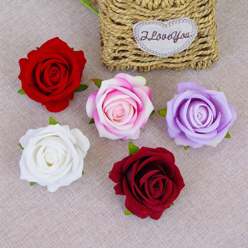 DIY Wedding Mini Fake Rose Flowers Heads In Bulk