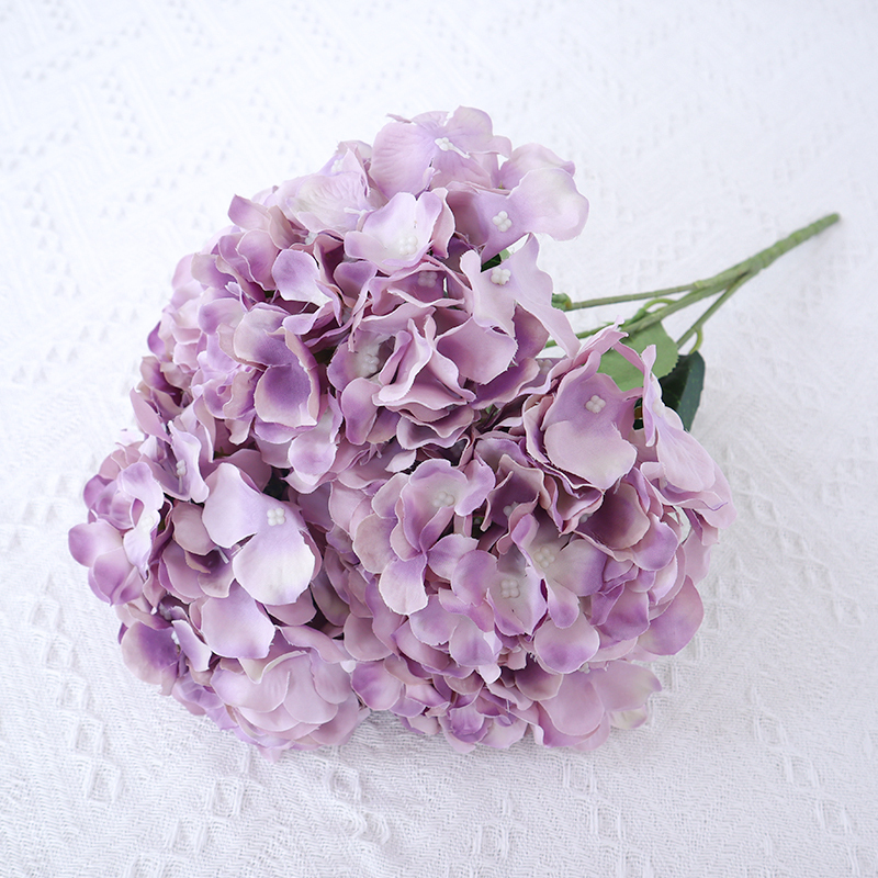 5 Branches Artificial Wedding Hydrangea Bouquet