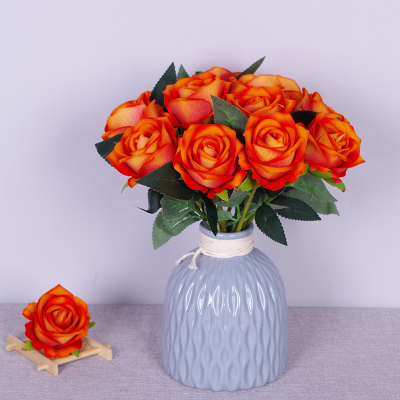 11.8"/30cm Short Stem Fake Rose Flowers That Look Real