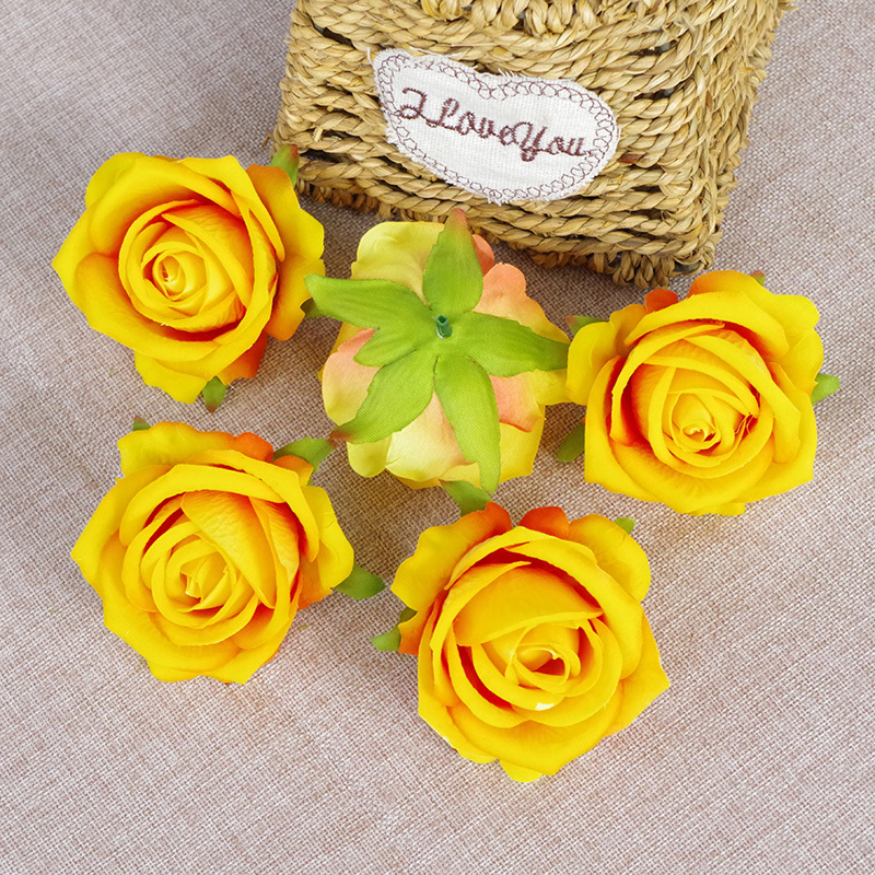 DIY Wedding Mini Fake Rose Flowers Heads In Bulk