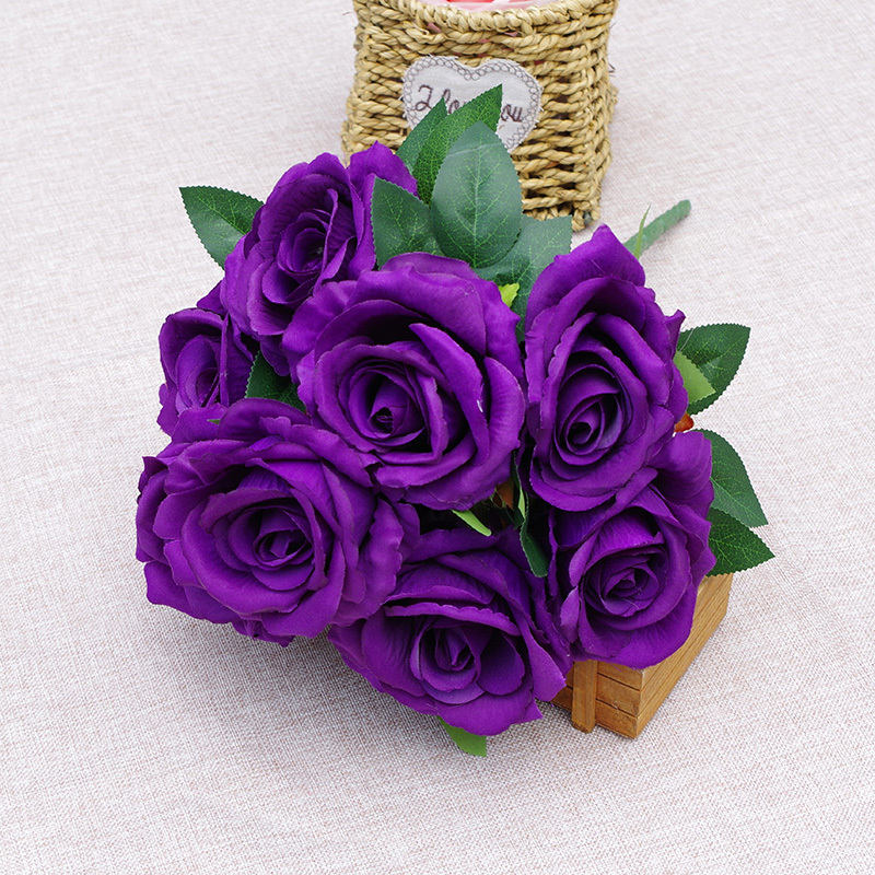 Wholesale Fake Rose Bouquet Flowers In Assorted Colors