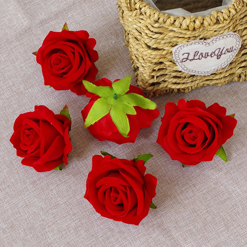 DIY Wedding Mini Fake Rose Flowers Heads In Bulk