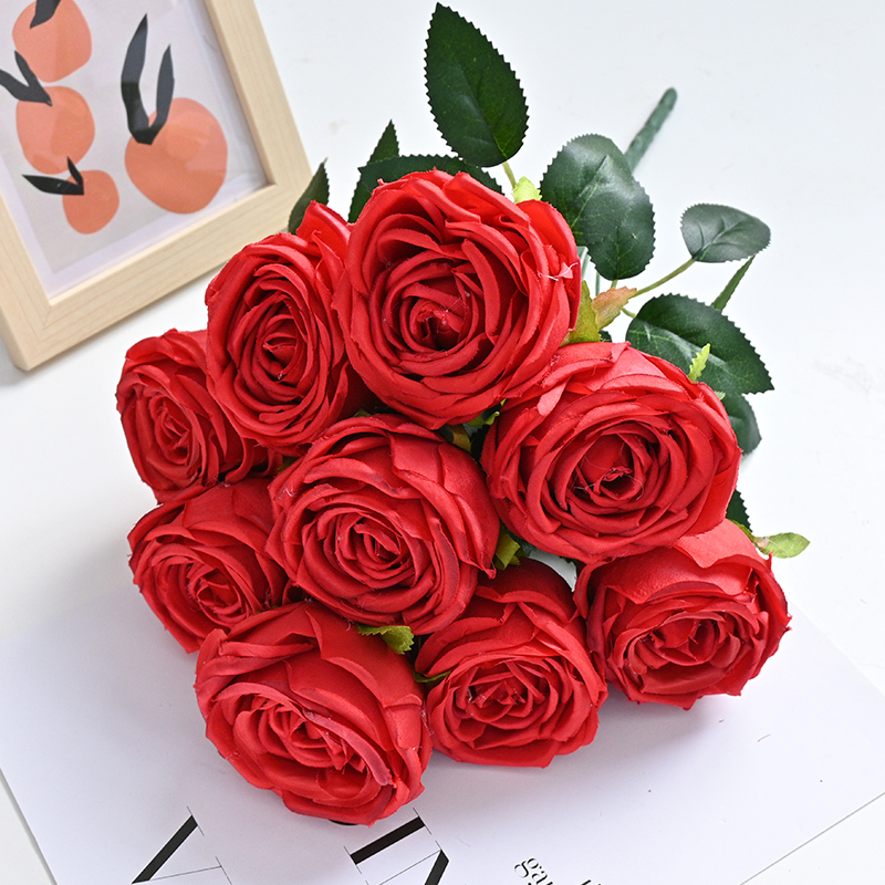 Artificial Rose Bouquet Flowers Decoration For Wedding