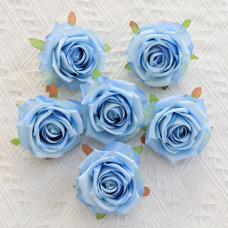 Artificial Silk Rose Flower Heads For Floral Arrangement