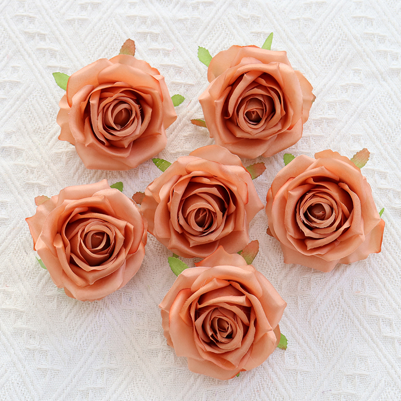 Artificial Silk Rose Flower Heads For Floral Arrangement