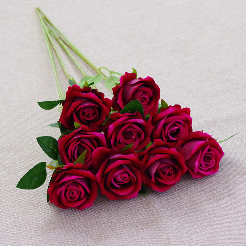 20"/50cm Artificial Rose Flower With Long Stem