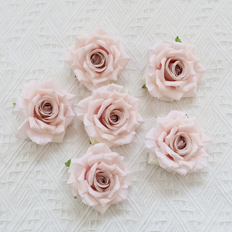 Silk Rose Flower Heads For Events Decoration