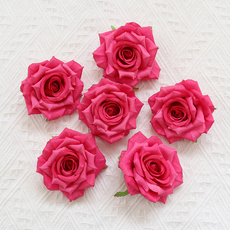 Silk Rose Flower Heads For Events Decoration