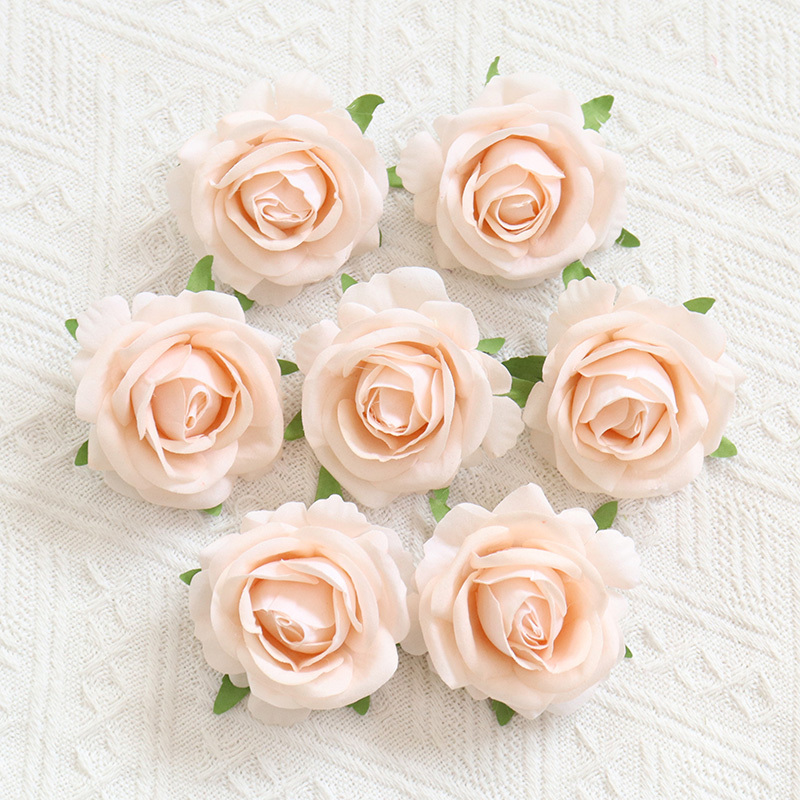 2.36"/6cm  Artificial Velvet Roses Flowers Head For Wedding decorate