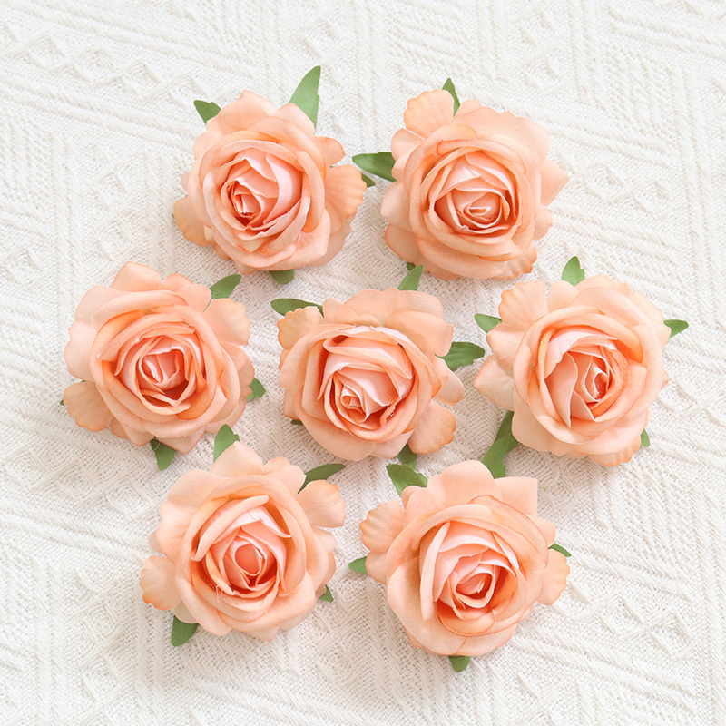 2.36"/6cm  Artificial Velvet Roses Flowers Head For Wedding decorate