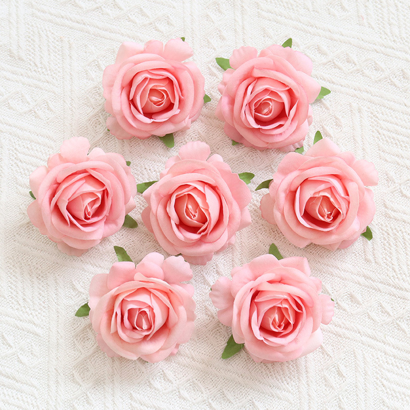 2.36"/6cm  Artificial Velvet Roses Flowers Head For Wedding decorate