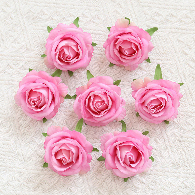 2.36"/6cm  Artificial Velvet Roses Flowers Head For Wedding decorate