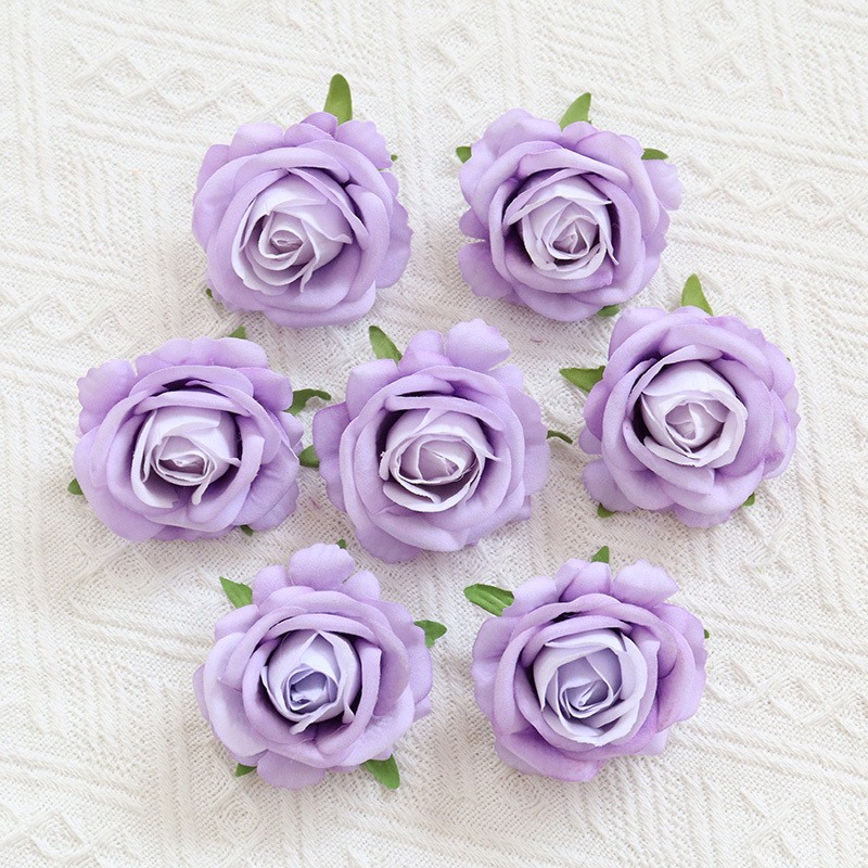 2.36"/6cm  Artificial Velvet Roses Flowers Head For Wedding decorate