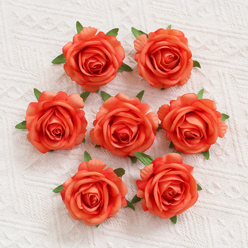 2.36"/6cm  Artificial Velvet Roses Flowers Head For Wedding decorate
