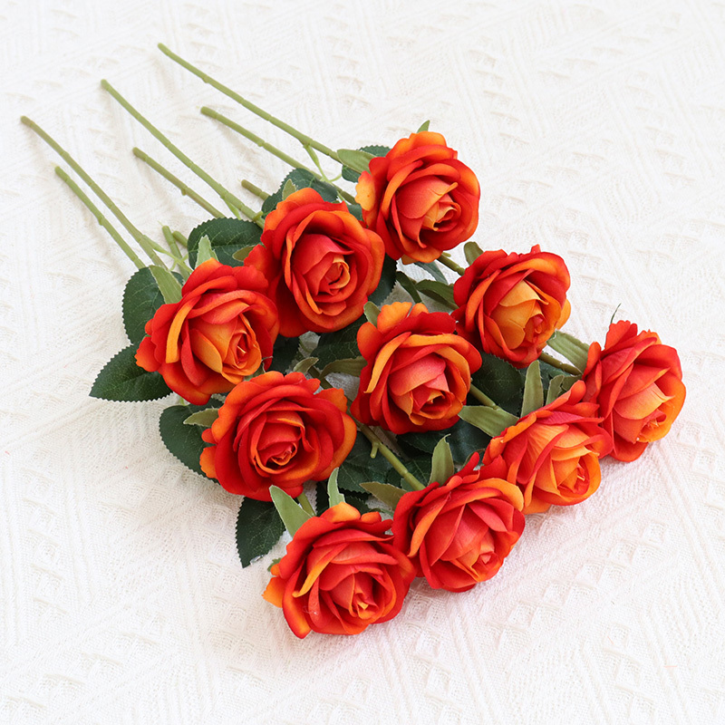 2.36"/6cm  Rose Artificial Single Stem Flowers For  Decoration