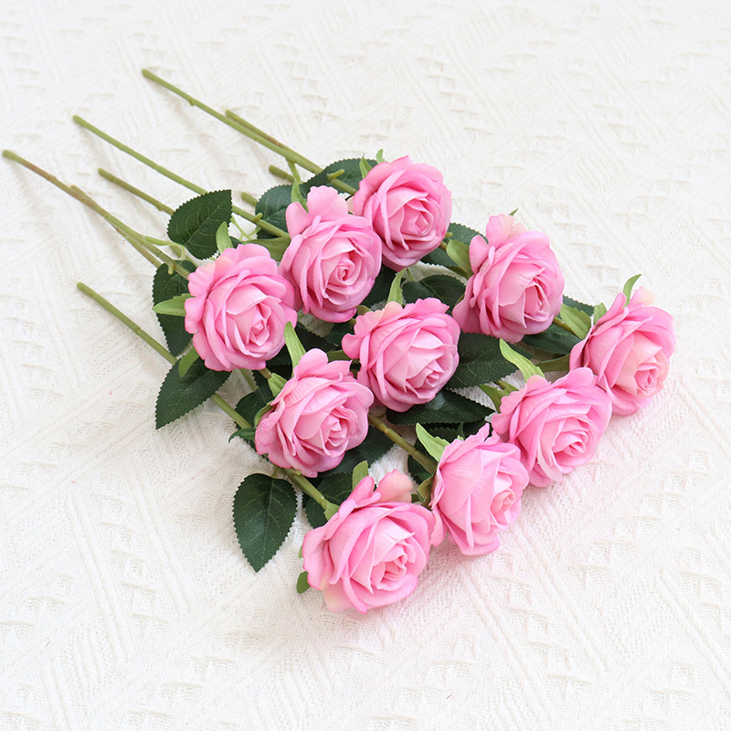 2.36"/6cm  Rose Artificial Single Stem Flowers For  Decoration