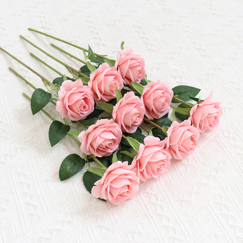 2.36"/6cm  Rose Artificial Single Stem Flowers For  Decoration