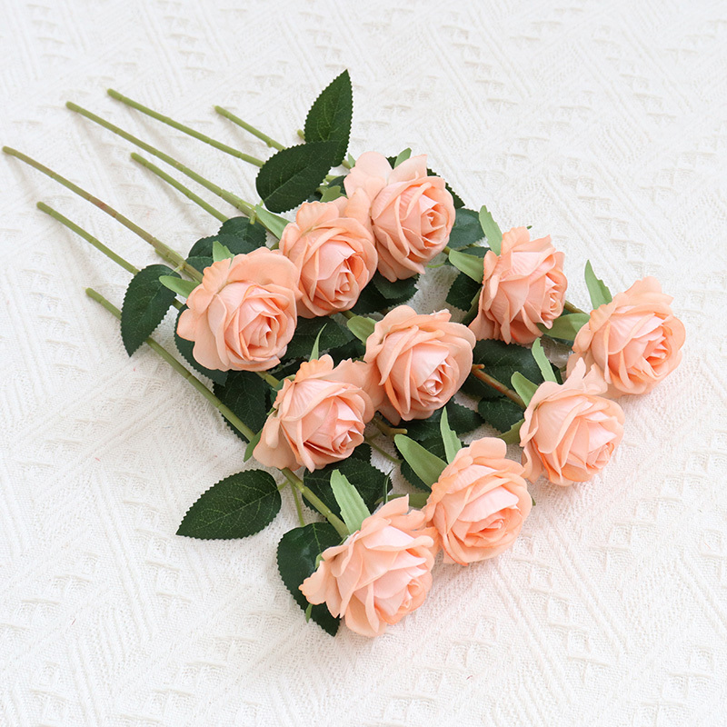 2.36"/6cm  Rose Artificial Single Stem Flowers For  Decoration