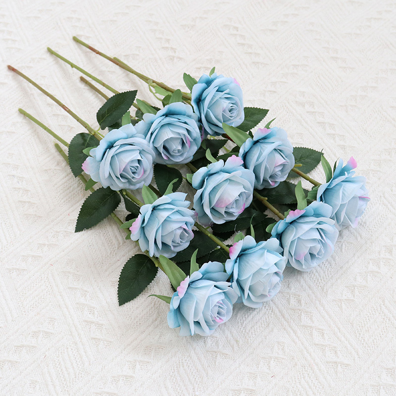 2.36"/6cm  Rose Artificial Single Stem Flowers For  Decoration