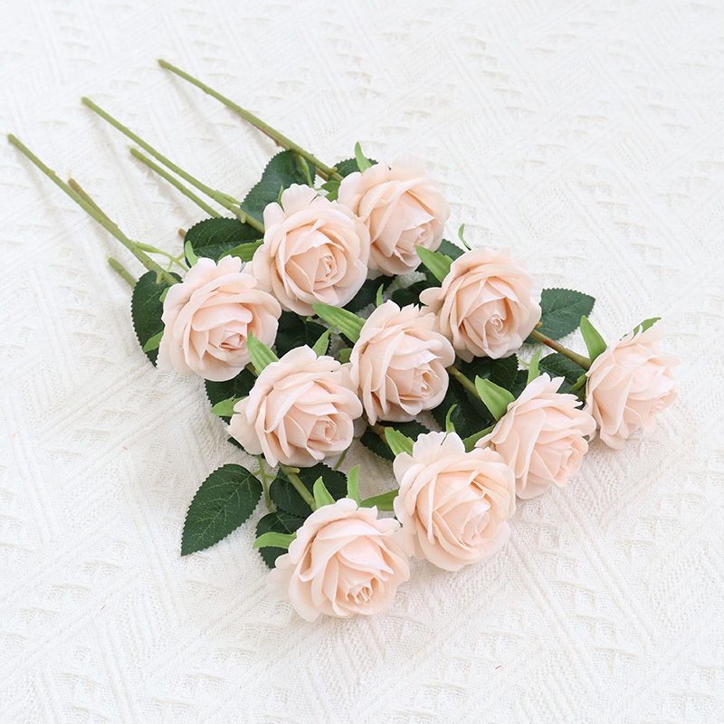 2.36"/6cm  Rose Artificial Single Stem Flowers For  Decoration