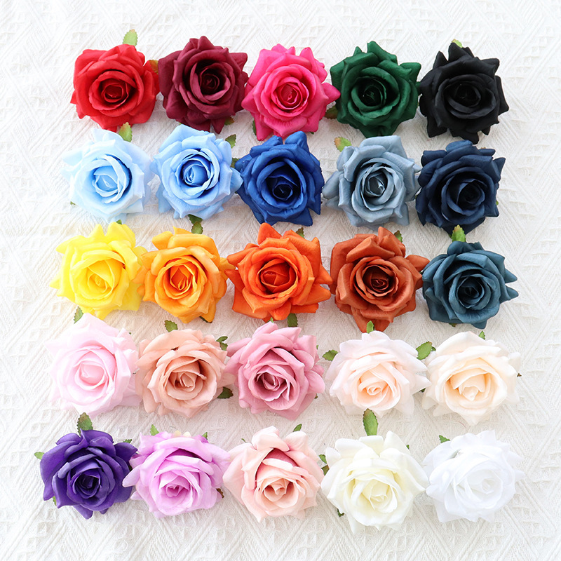 4.4"/11cm JAD Silk Flower Rose Head 2026 New Arrival Articial Flower