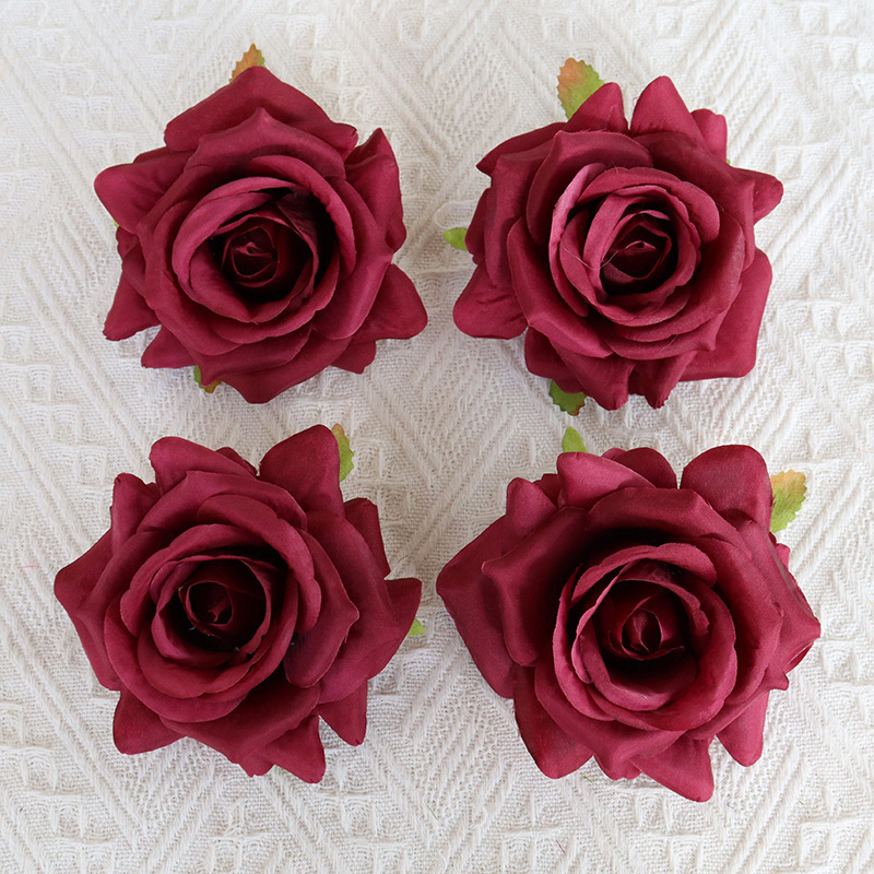 4.4"/11cm JAD Silk Flower Rose Head 2026 New Arrival Articial Flower
