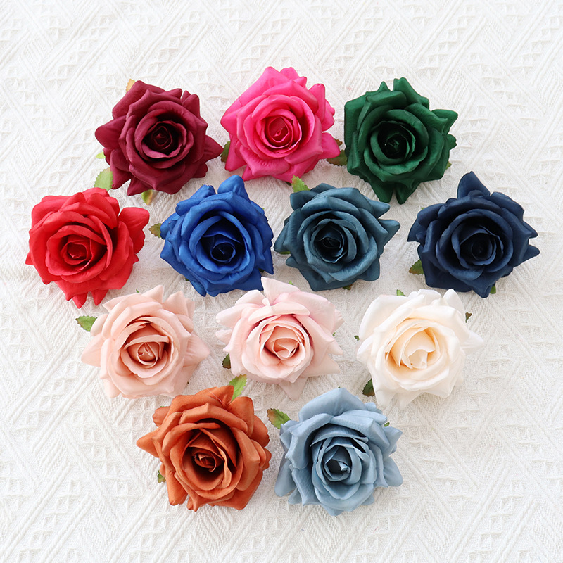 4.4"/11cm JAD Silk Flower Rose Head 2026 New Arrival Articial Flower