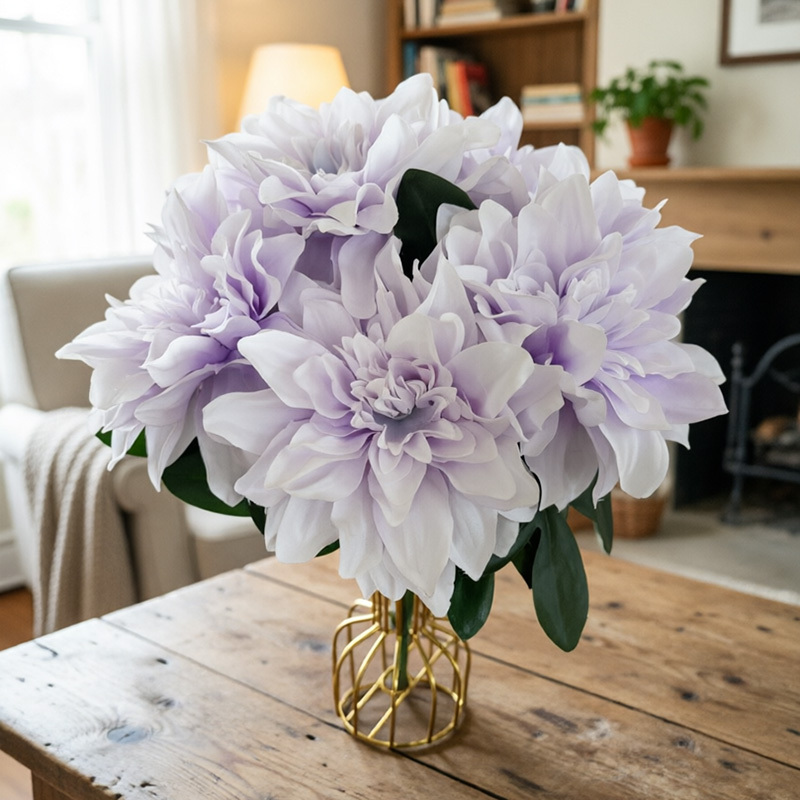 17.7"/45cm  New Arrival Dahlia Flower Bunch for Decoration