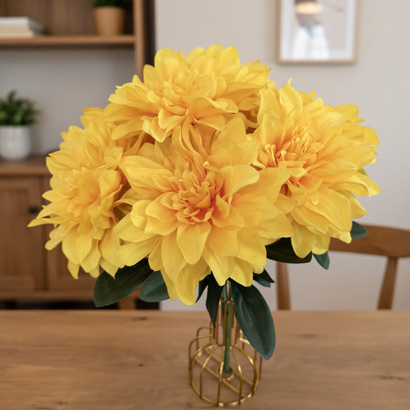 17.7"/45cm  New Arrival Dahlia Flower Bunch for Decoration