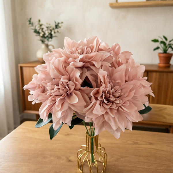 17.7"/45cm  New Arrival Dahlia Flower Bunch for Decoration