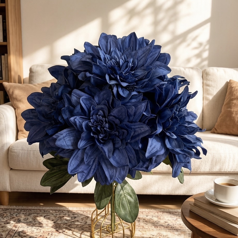 17.7"/45cm  New Arrival Dahlia Flower Bunch for Decoration