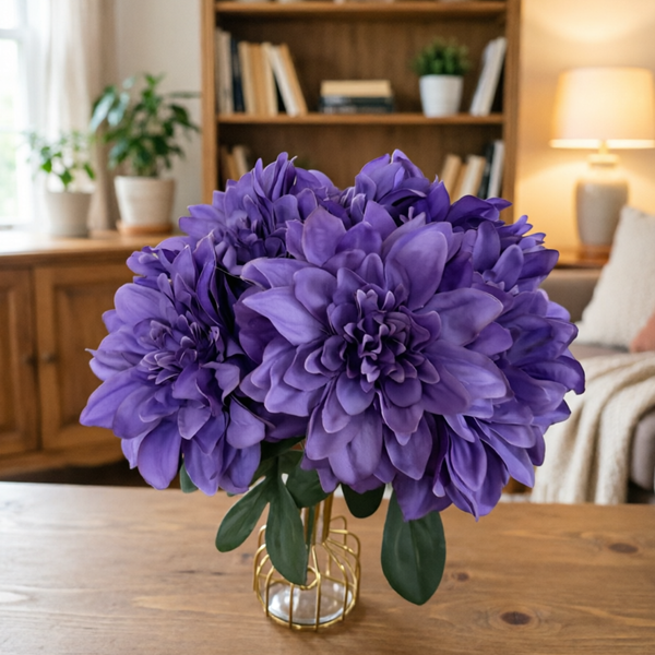 17.7"/45cm  New Arrival Dahlia Flower Bunch for Decoration