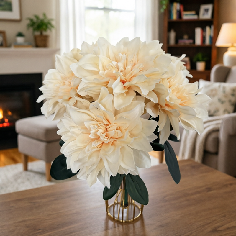 17.7"/45cm  New Arrival Dahlia Flower Bunch for Decoration