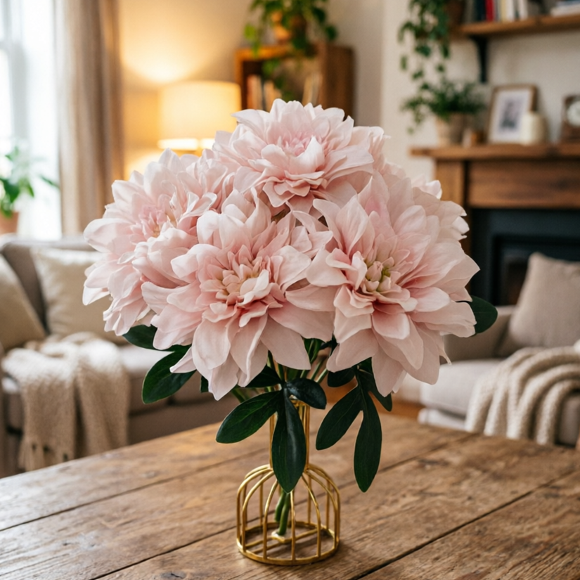 17.7"/45cm  New Arrival Dahlia Flower Bunch for Decoration