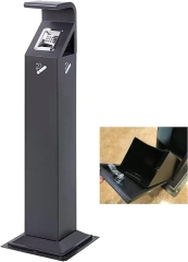 Weather Resistant Outdoor Smoking Cigarette Ashtray Bin Floor Standing Ashtray