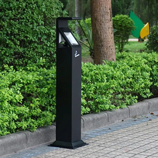 Weather Resistant Outdoor Smoking Cigarette Ashtray Bin Floor Standing Ashtray