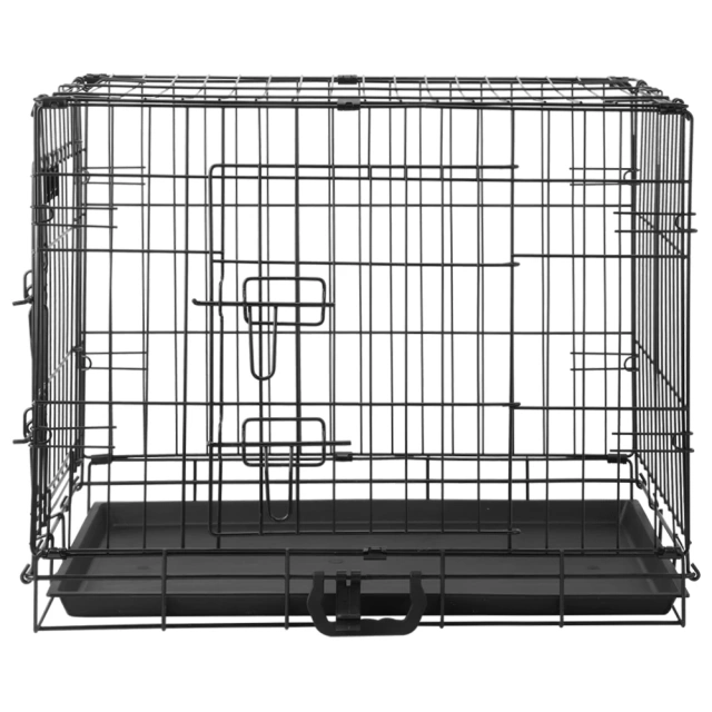 Best-selling Pet Cage Folding Wire  Foldable Dog Cage Metal  Kennel   Dog Cage for Large Dog