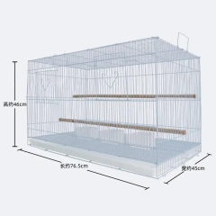 Factory Direct Export of New Enlarged Parrot Breeding Cage 3 Boxes of Iron Bird Cage Folding Bird Cage