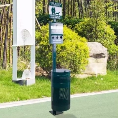 New Style Public Place Pet Toilet Galvanized Metal Storage Buckets Dog Poop Storage Trash Can Pet Waste Station