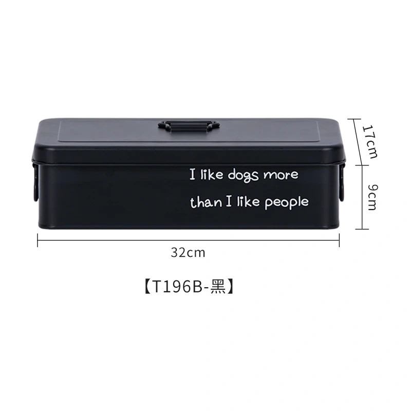 Family Organized Toy Box Black White Metal Storage Container the Dog Toy Storage Box with Lid