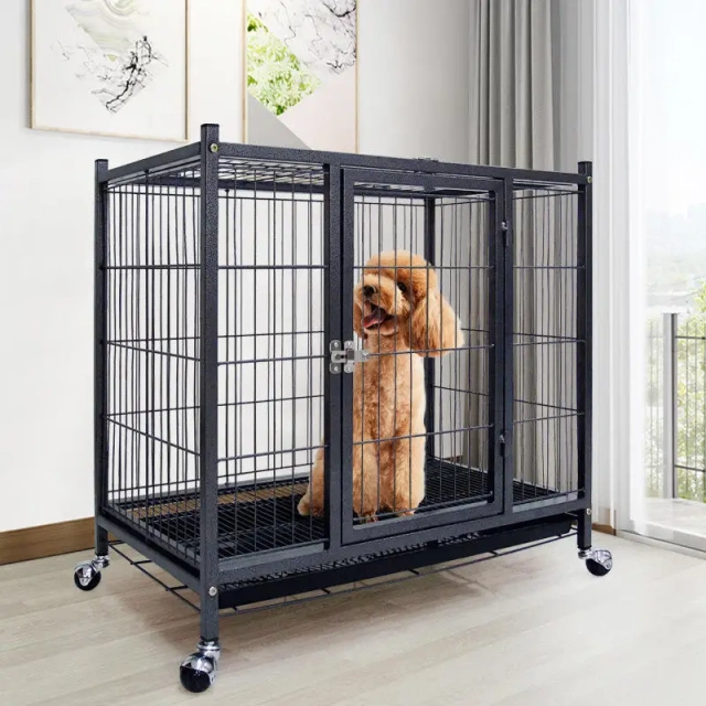 Factory Direct Square Tube Heavy Iron  Enlarged and Thickened Large Dog Kennel for Medium and Large Dog