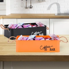 Family Organized Toy Box Black White Metal Storage Container the Dog Toy Storage Box with Lid