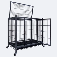 Factory Direct Square Tube Heavy Iron  Enlarged and Thickened Large Dog Kennel for Medium and Large Dog