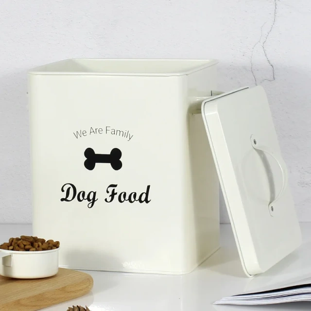 Hot Sale  Airtight  Moisture-proof  Large Capacity  Metal Pet Food Storage