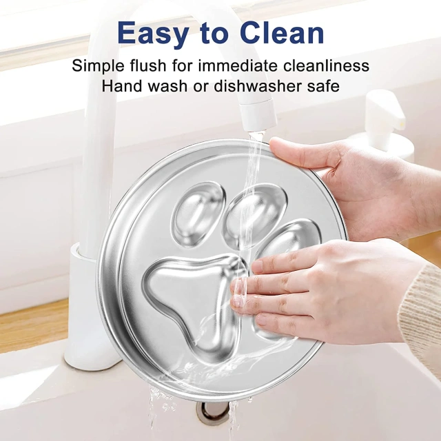 Factory Wholesale Slow Feeder Pet Dog Bowls 304 Stainless Steel Metal 2 Cups for Dogs Package Custom Accepted Pet Feeding Food