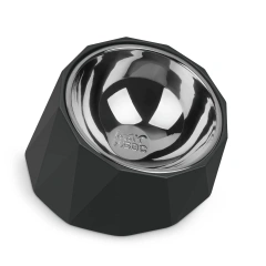 2023 New Smart Stainless Steel Pet Feeder Dog Pet Bowls Food Feeder With Rubber Base