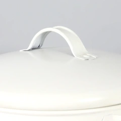 Factory Direct Sale Galvanized Iron Airtight Cat Food Storage Container Support Custom Waterproof Round Metal Dog Food Storage